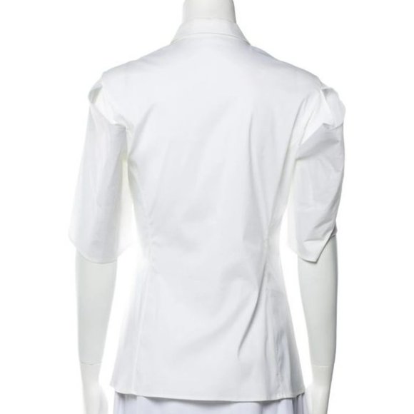 Jil Sander - sculptural sleeve cotton button-up shirt - sz36 - Picture 3 of 6